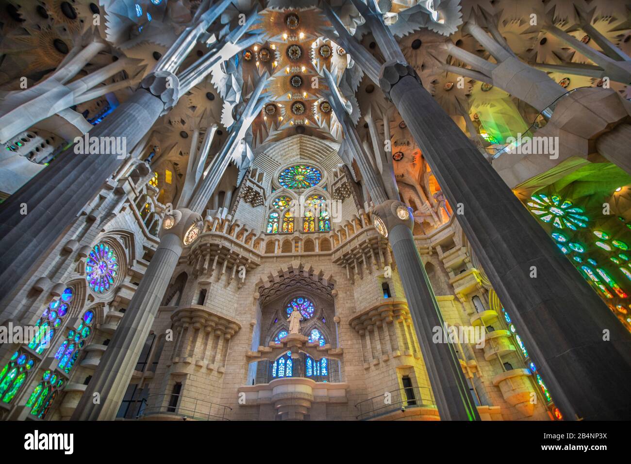 Spanien, Katalonien, Barcelona, Gaudis Sagrada Familia Stockfoto