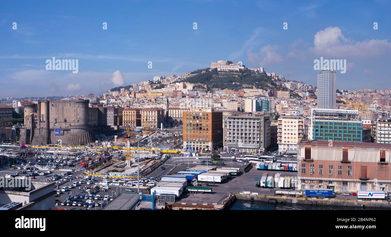 Italien, Neapel, Stadtpanorama, Stockfoto