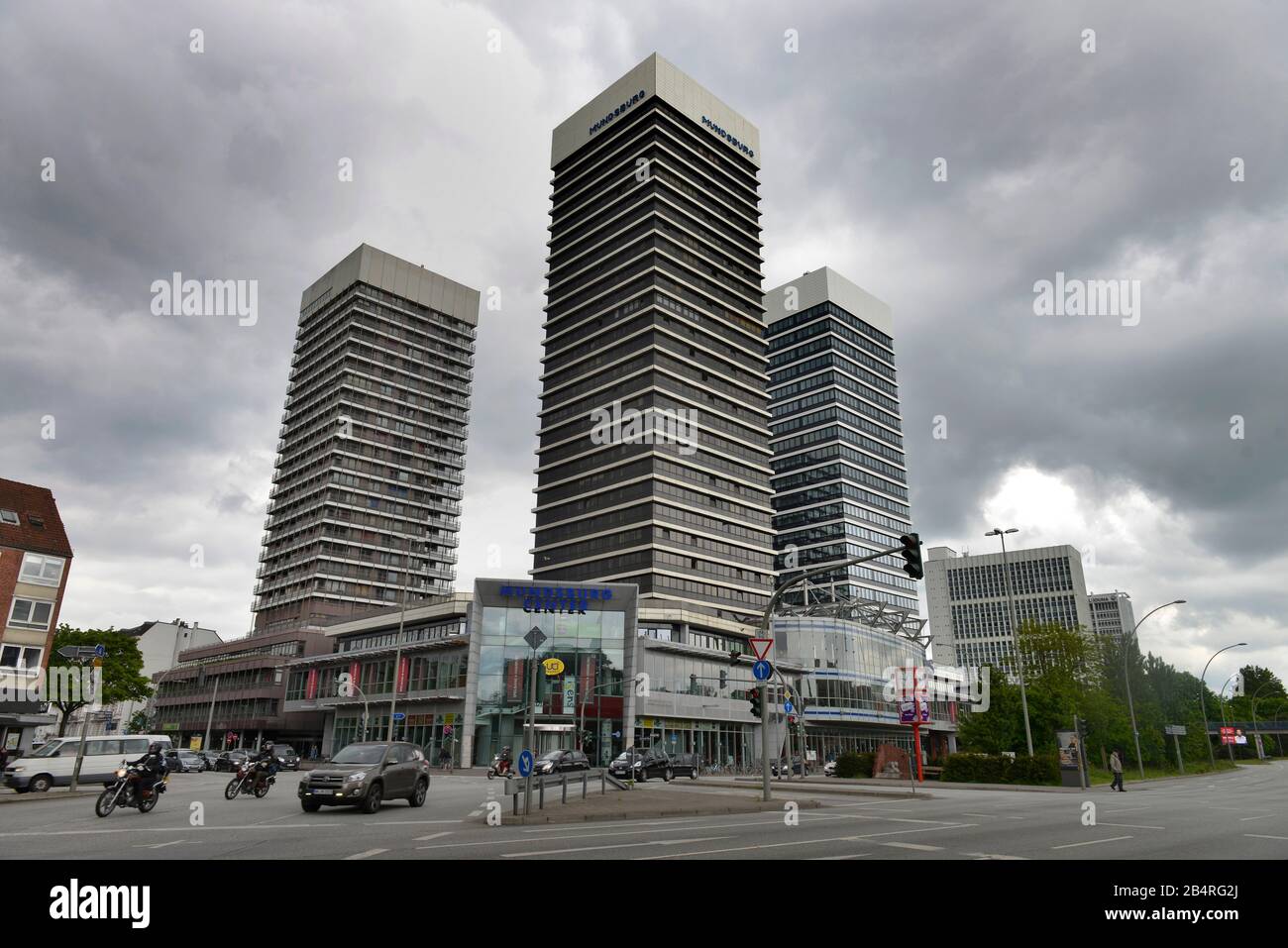 Mundsburg-Center, Hamburg, Deutschland Stockfoto