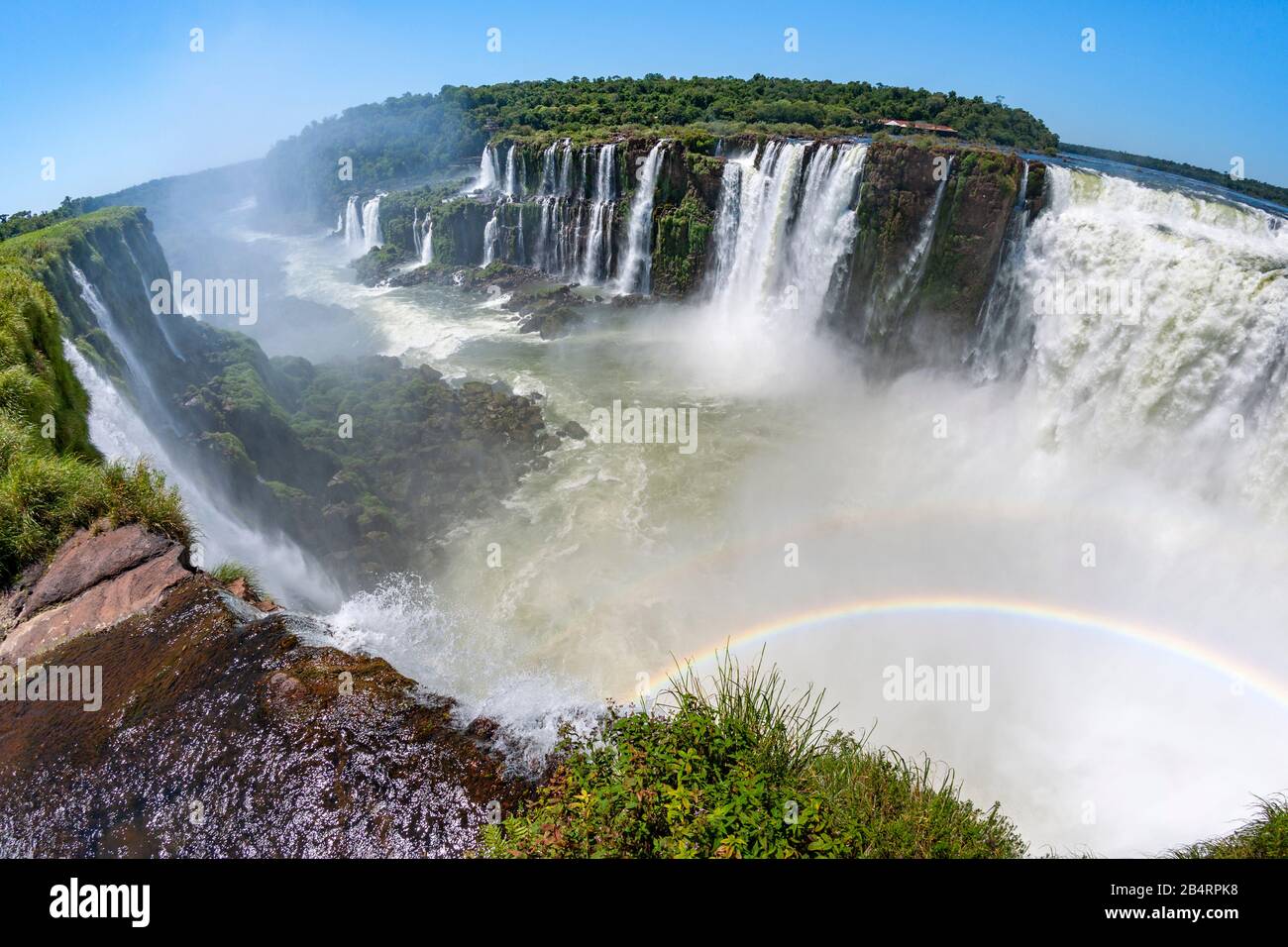 Die Iguazu Wasserfälle, Argentinien. Stockfoto