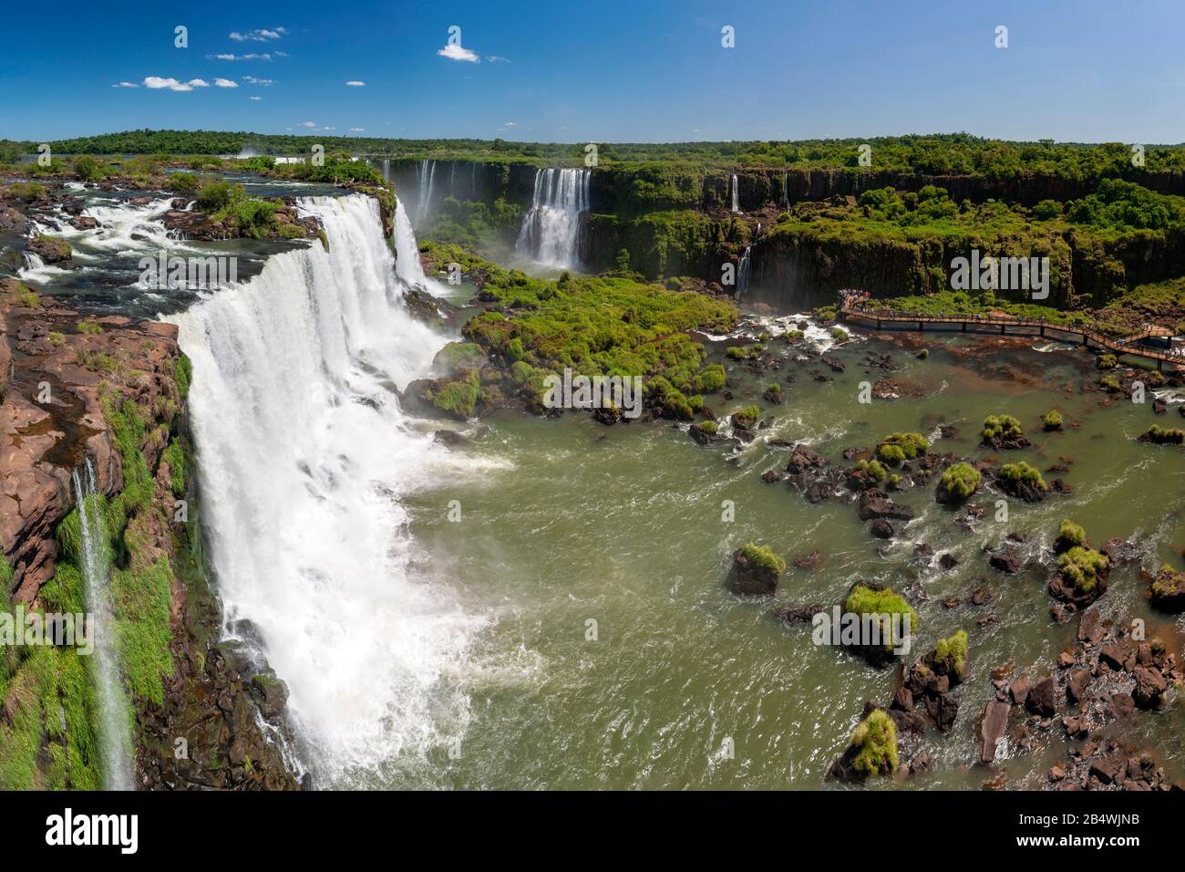 Iguacu Falls (Foz do Iguaçu), Brasilien. Stockfoto