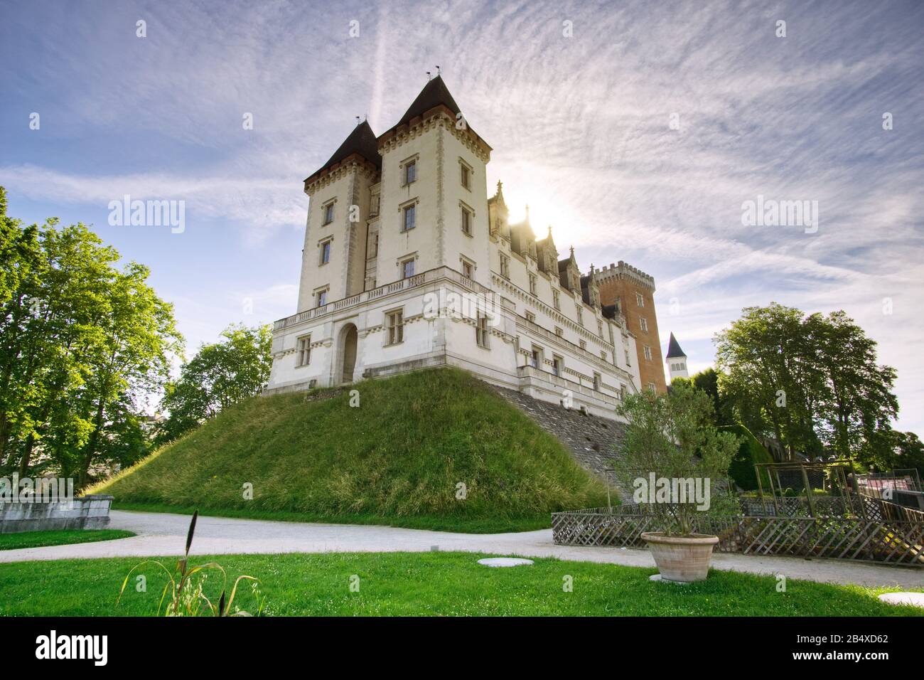 Schloss Pau im Zentrum der Stadt Pau, der Hauptstadt von Bearn in Frankreich. Stockfoto