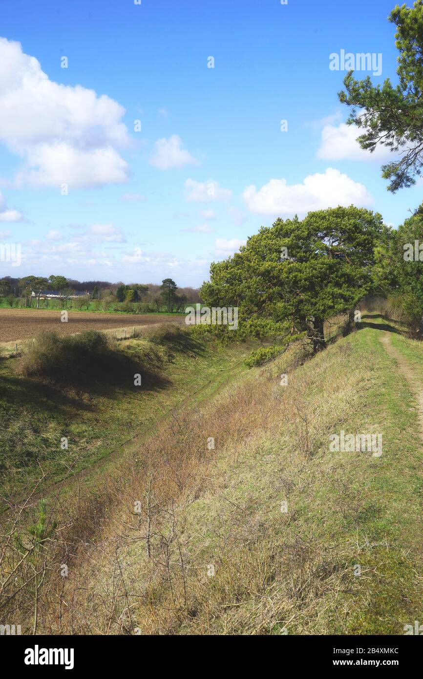 Devils Dyke in der Nähe von Newmarket Stockfoto