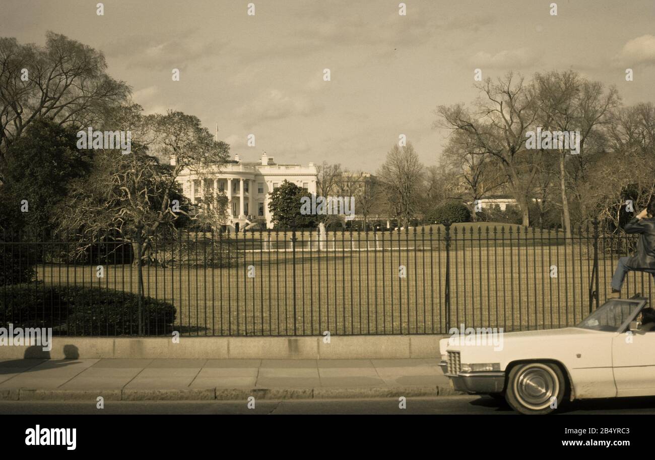 1600 Pennsylvania Ave NW, Washington, DC 20500, Vereinigte Staaten. 1976 Stockfoto