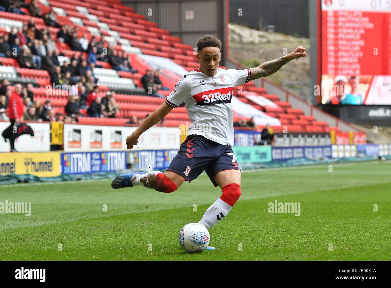 London, Großbritannien. März 2020.Marcus Tavernier von Middlesbrough im Einsatz während des Sky Bet Championship Matches zwischen Charlton Athletic und Middlesbrough at The Valley, London am Samstag, den 7. März 2020. (Kredit: Ivan Yordanov/MI News) Foto darf nur für redaktionelle Zwecke in Zeitungen und/oder Zeitschriften verwendet werden, Lizenz für kommerzielle Nutzung erforderlich Kredit: MI News & Sport /Alamy Live News Credit: MI News & Sport /Alamy Live News Stockfoto