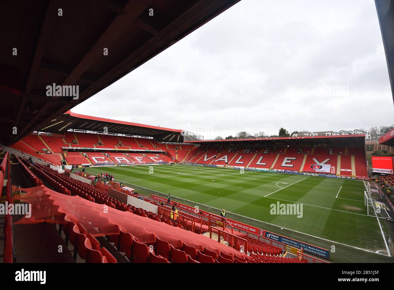 London, Großbritannien. März 2020. Allgemeiner Blick auf das Stadion beim Sky Bet Championship Match zwischen Charlton Athletic und Middlesbrough im Valley, London am Samstag, 7. März 2020. (Kredit: Ivan Yordanov   MI News) Foto darf nur für redaktionelle Zwecke in Zeitungen und/oder Zeitschriften verwendet werden, Lizenz für kommerzielle Nutzung erforderlich Kredit: MI News & Sport /Alamy Live News Stockfoto