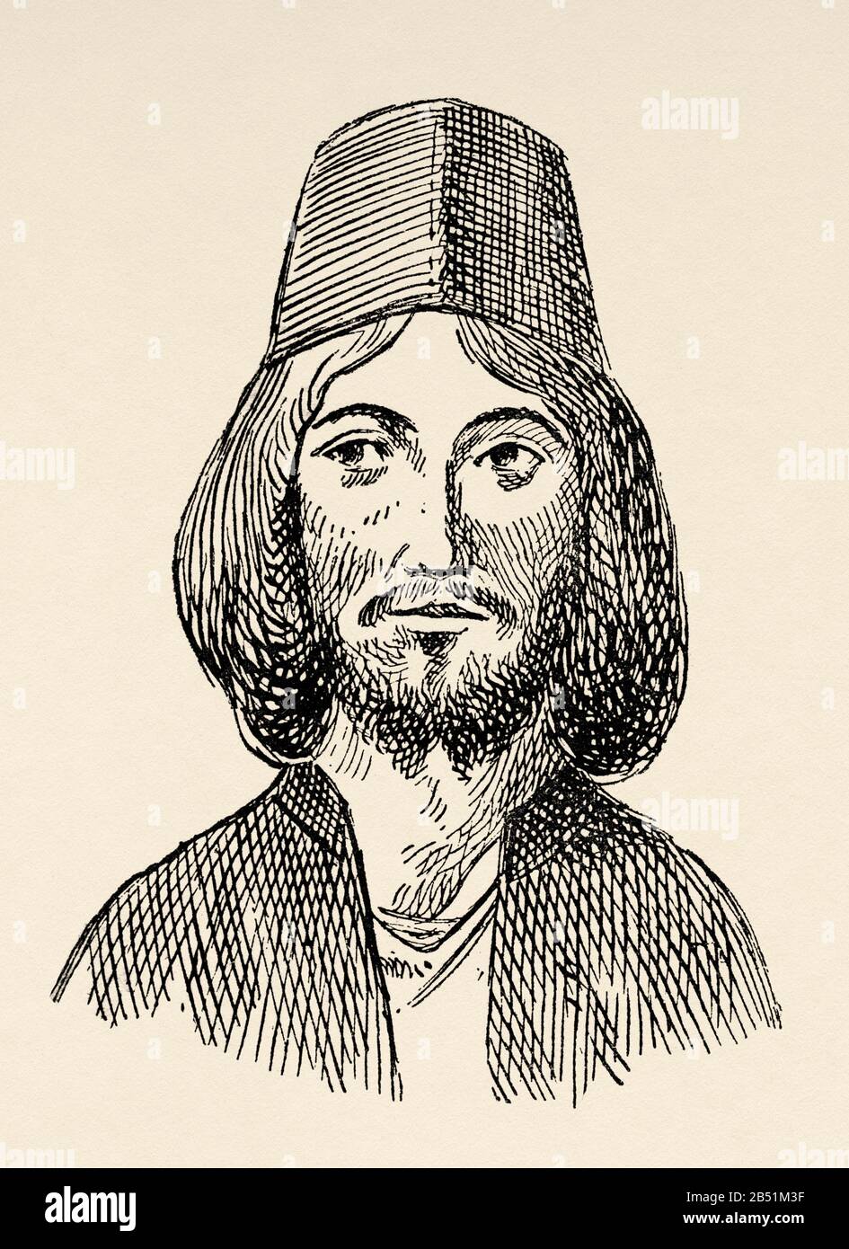 Abu Abd Allah Mohammed ben Abi al-Hasan (Granada 1459 - Fez 1533). Letzter Sultan des Nasrid-Königreichs Granada, bekannt als Muhammad XII., Mitglied der Th Stockfoto