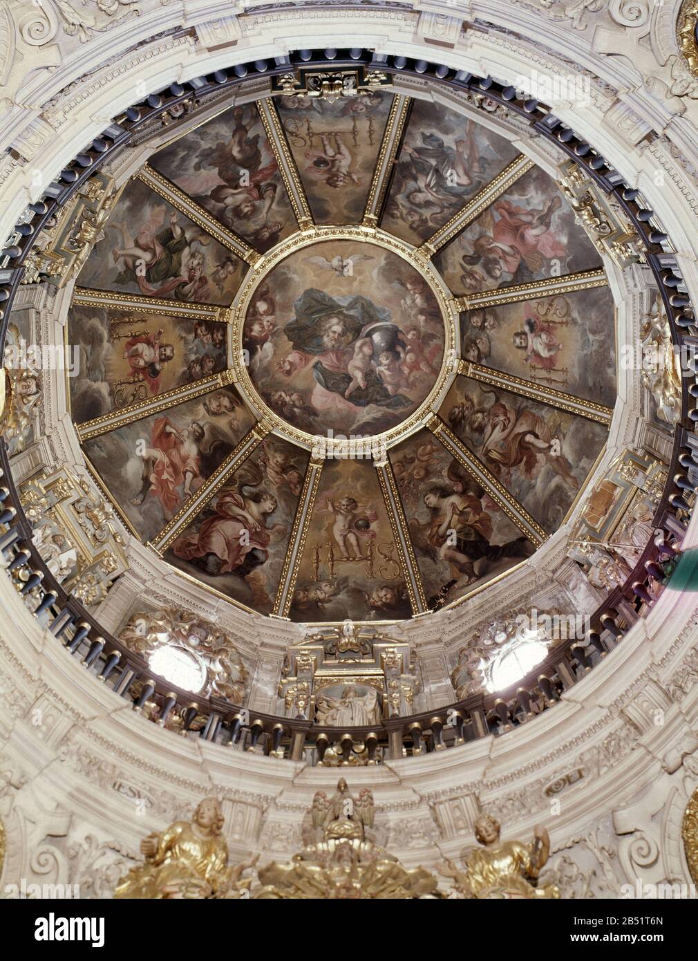 CAPILLA DE S JOAQUIN-CUPULA. Ort: Catedral. HUESCA. SPANIEN. Stockfoto