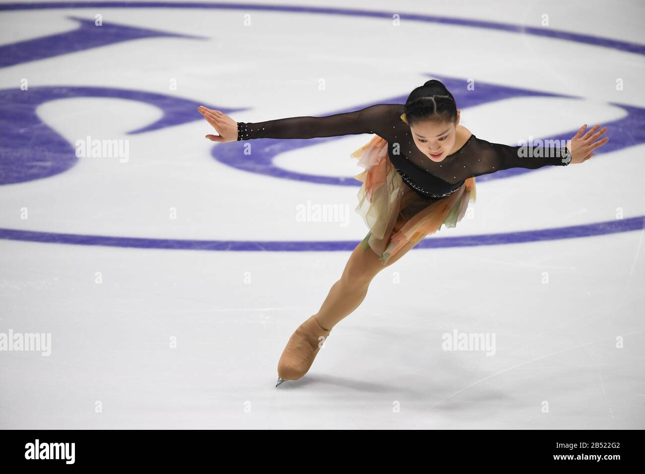 Tomoe KAWABATA aus Japan, während Des Ladies Free Programms bei den ISU World Junior Figure Skating Championats 2020 in der Tondiraba-Eishalle, am 07. März 2020 in Tallinn, Estland. Credit: Raniero Corbelletti/AFLO/Alamy Live News Stockfoto