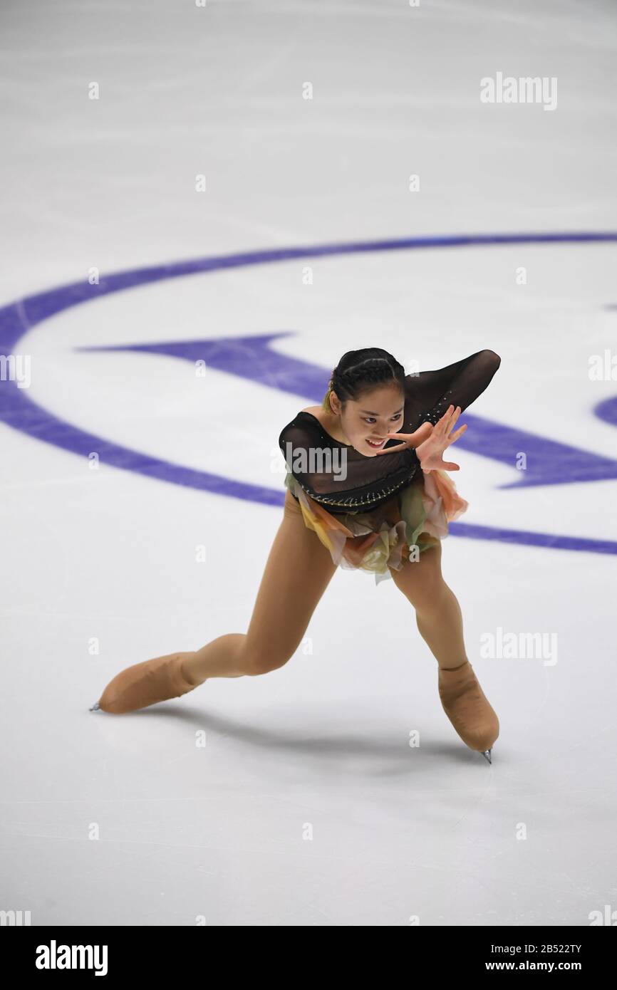 Tomoe KAWABATA aus Japan, während Des Ladies Free Programms bei den ISU World Junior Figure Skating Championats 2020 in der Tondiraba-Eishalle, am 07. März 2020 in Tallinn, Estland. Credit: Raniero Corbelletti/AFLO/Alamy Live News Stockfoto