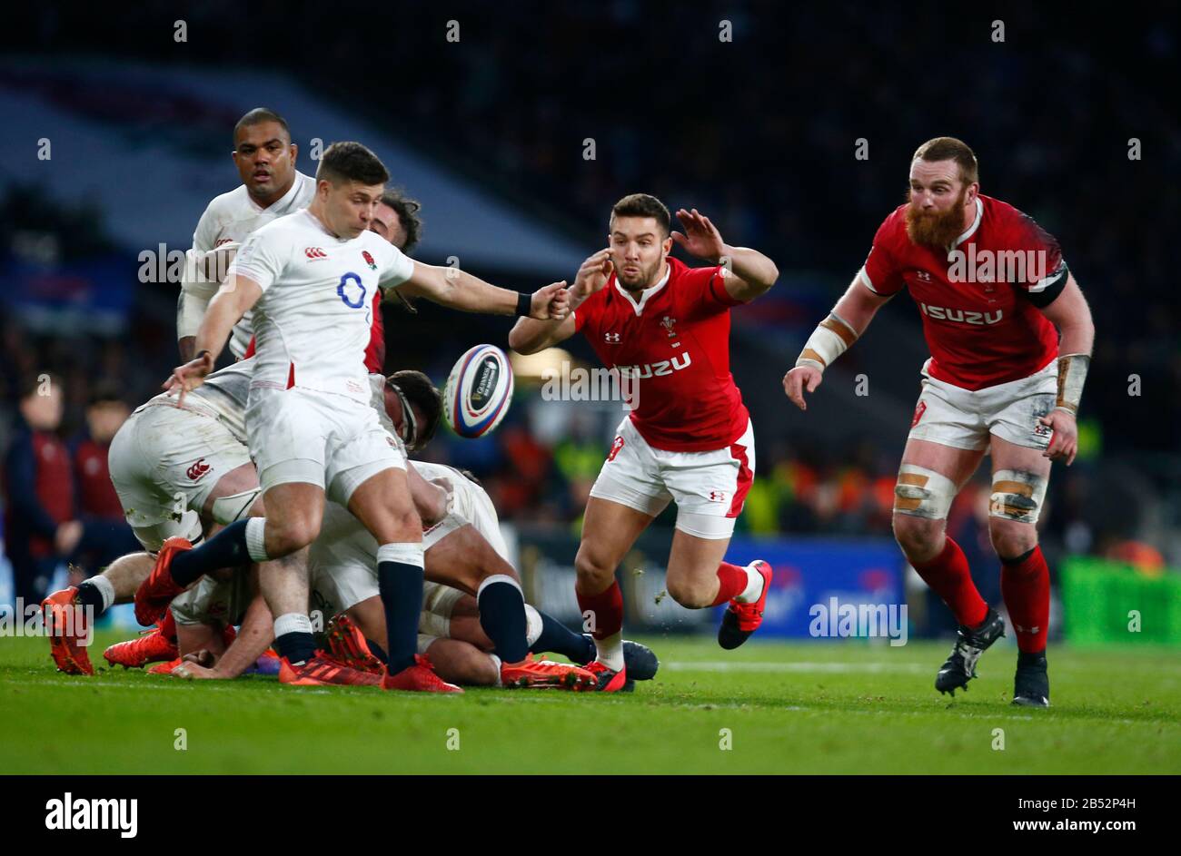 London, Großbritannien. März 2020. Ben Youngs of England während Guinness Six Nations zwischen England und Wales im Twickenham Stadium, London, England am 07. März 2020 Credit: Action Foto Sport/Alamy Live News Stockfoto