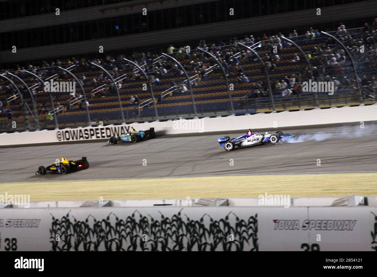 Newton Iowa, 20. Juli 2019: 30 Takuma Sato, Japan, auf Rennstrecke während des Iowa 300 Indycar Race. Stockfoto