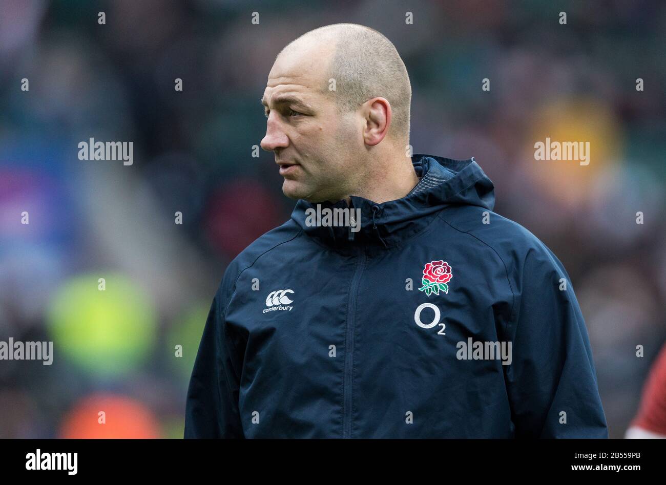 London, Großbritannien. März 2020, Rugby Union Guinness Six Nations Championship, England V Wales, Twickenham, 2020, 07/03/2020 England Skills Coach Steve Borthwick Credit:Paul Harding/Alamy Live News Stockfoto