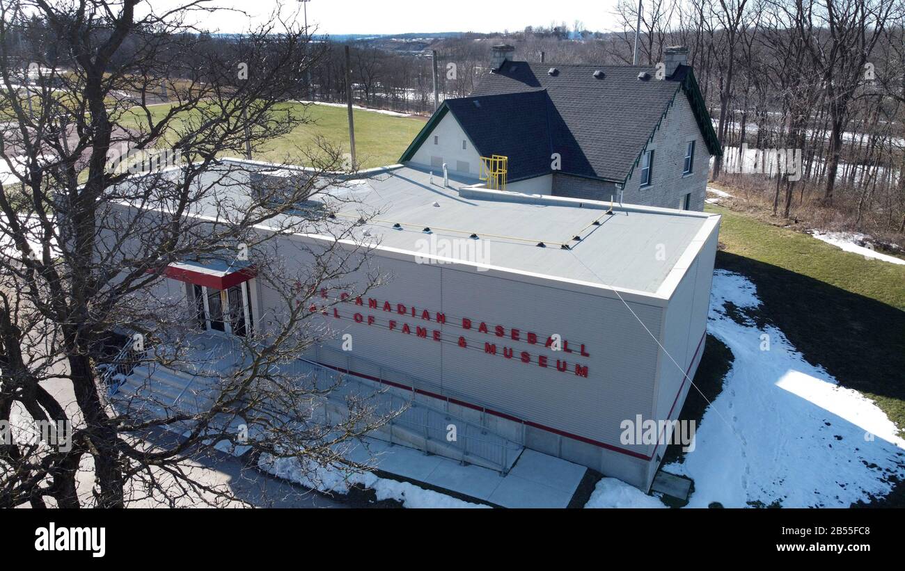 Canadian Baseball Hall of Fame with Addition - Winter 2020 Stockfoto