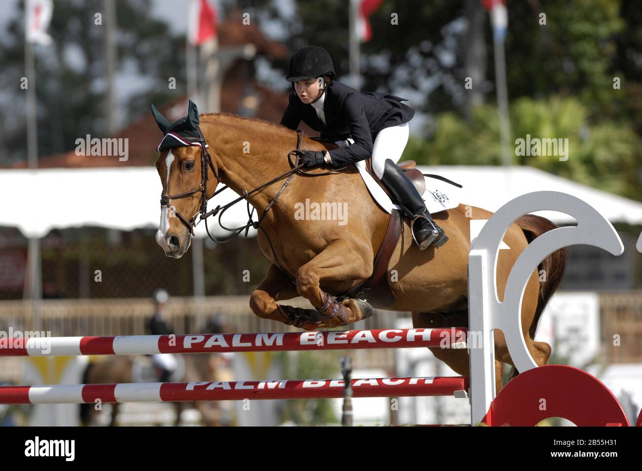 Ali Wolff-Reitlanoo, Winter Equestrian Festival, Wellington Florida, März 2007 Stockfoto
