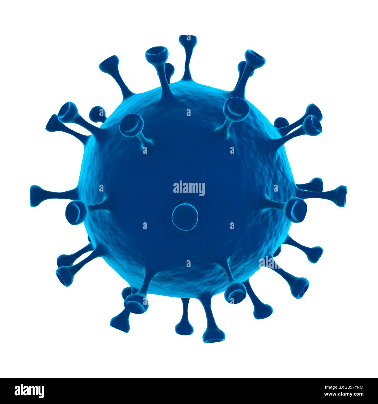 Blaues Virus Isoliert Stockfoto