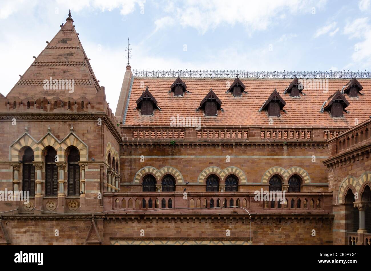 Italienische Gotische Architektur von Prag Mahal, Bhuj, Kutch, Gujarat, Indien Stockfoto