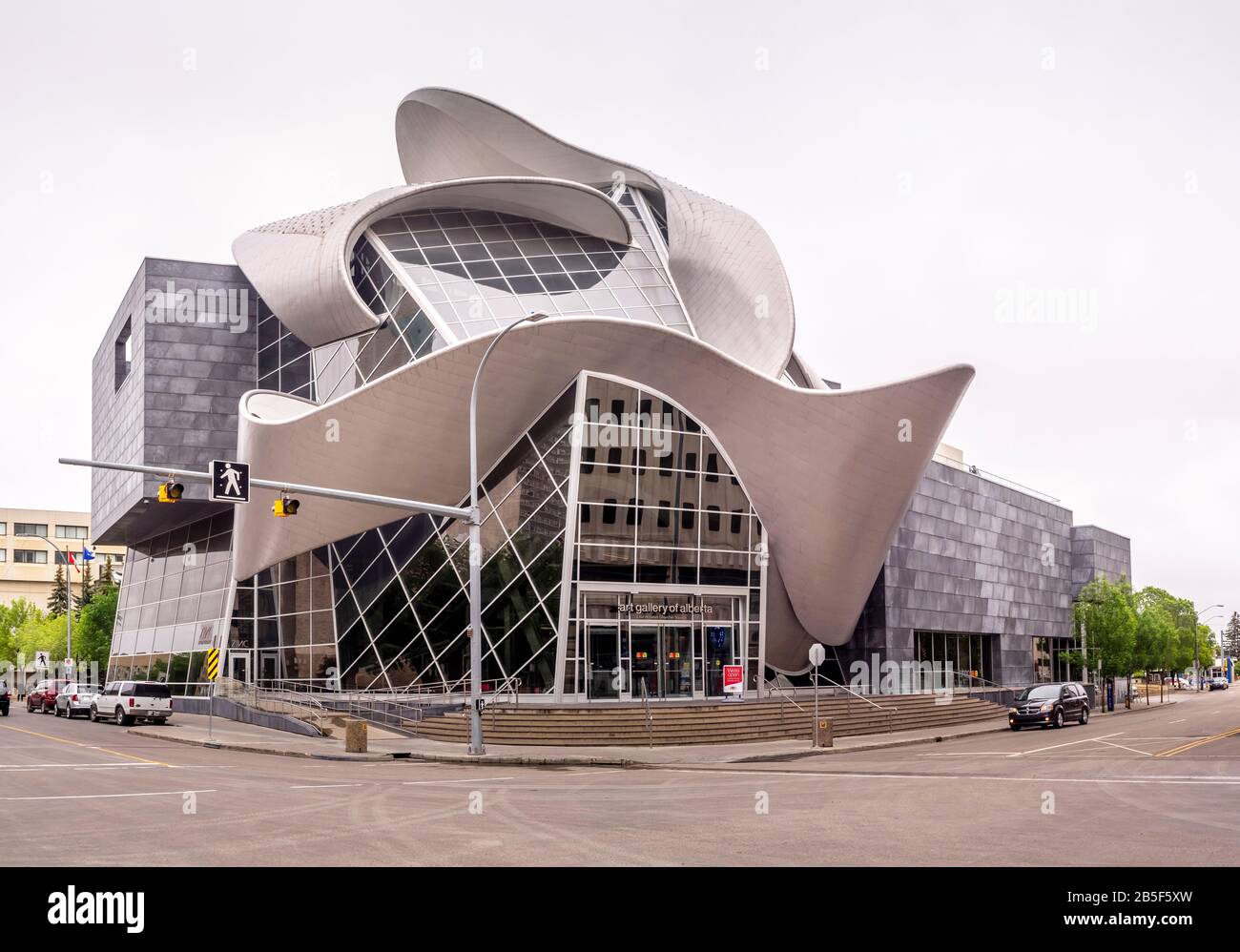Fassade der Art Gallery of Alberta am 21. Mai 2016 in Edmonton, Alberta. Stockfoto