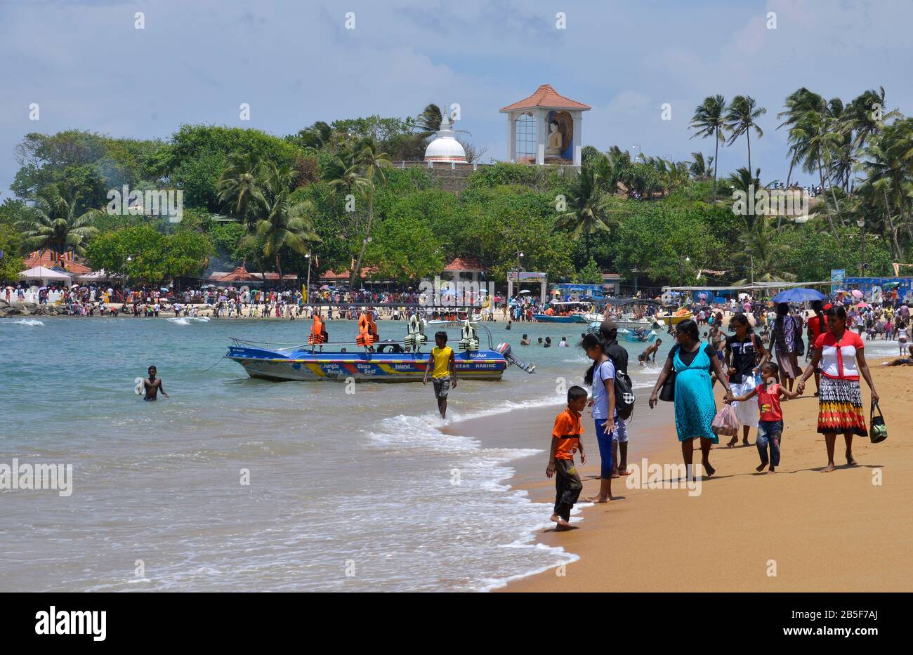 Strang, Unawatuna, Sri Lanka Stockfoto