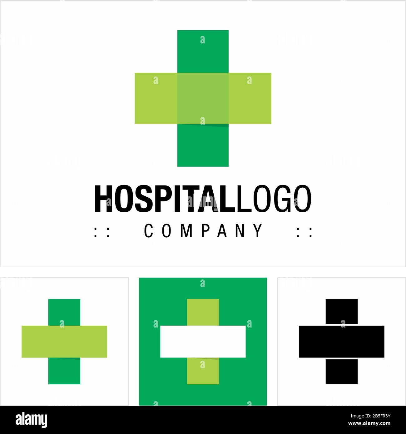 Cross (Krankenhaus, Medizin, Arzt, Klinik) Vector Symbol Company Logo (Logotyp). Abbildung Des Symbols Für Die Medizinische Gesundheit. Elegante und Moderne Identity Concep Stock Vektor