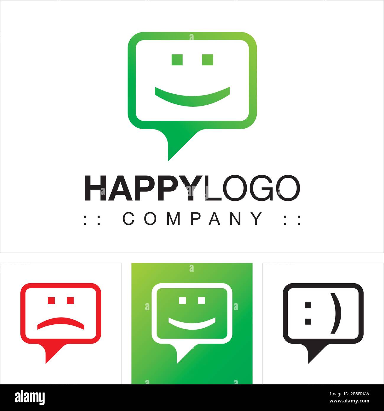 Zeigen Sie Smile (Punkt, Klammern, Glücklich, Emotionen, Monitor) Vector Symbol Company Logo (Logotyp) An. Abbildung Mit Emoji-Symbolen (Emoticon). Stock Vektor