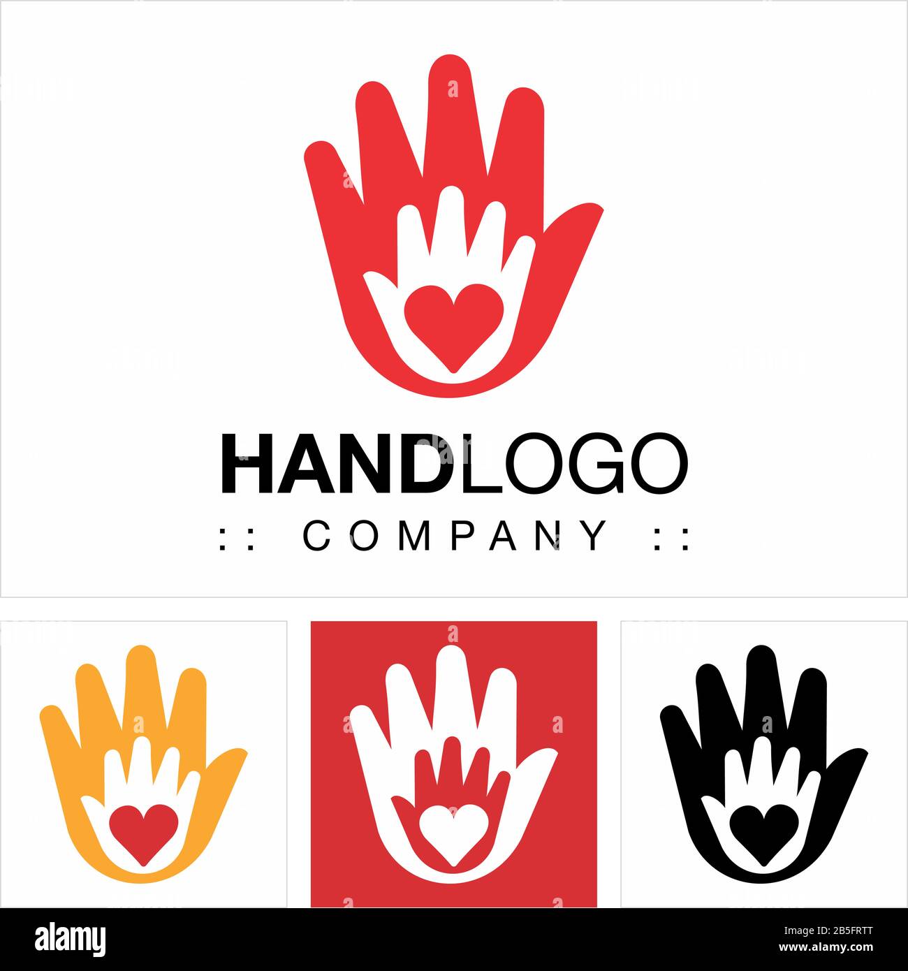 Hands (Erde, Kugel, Kreis) Vector Symbol Company Logo (Logotyp). Handarbeit, Gewerkschaft, Soziales, Symbolabbildung. Elegantes und Modernes Identitätskonzept Stock Vektor
