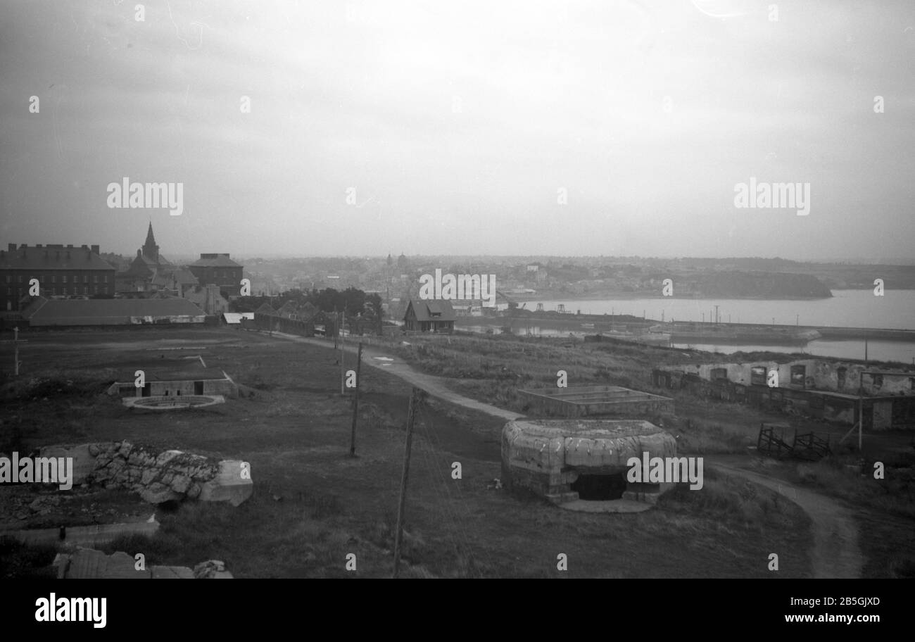 2. Weltkrieg Europa Frankreich - Bunker Granville Pointe du Roc Stockfoto