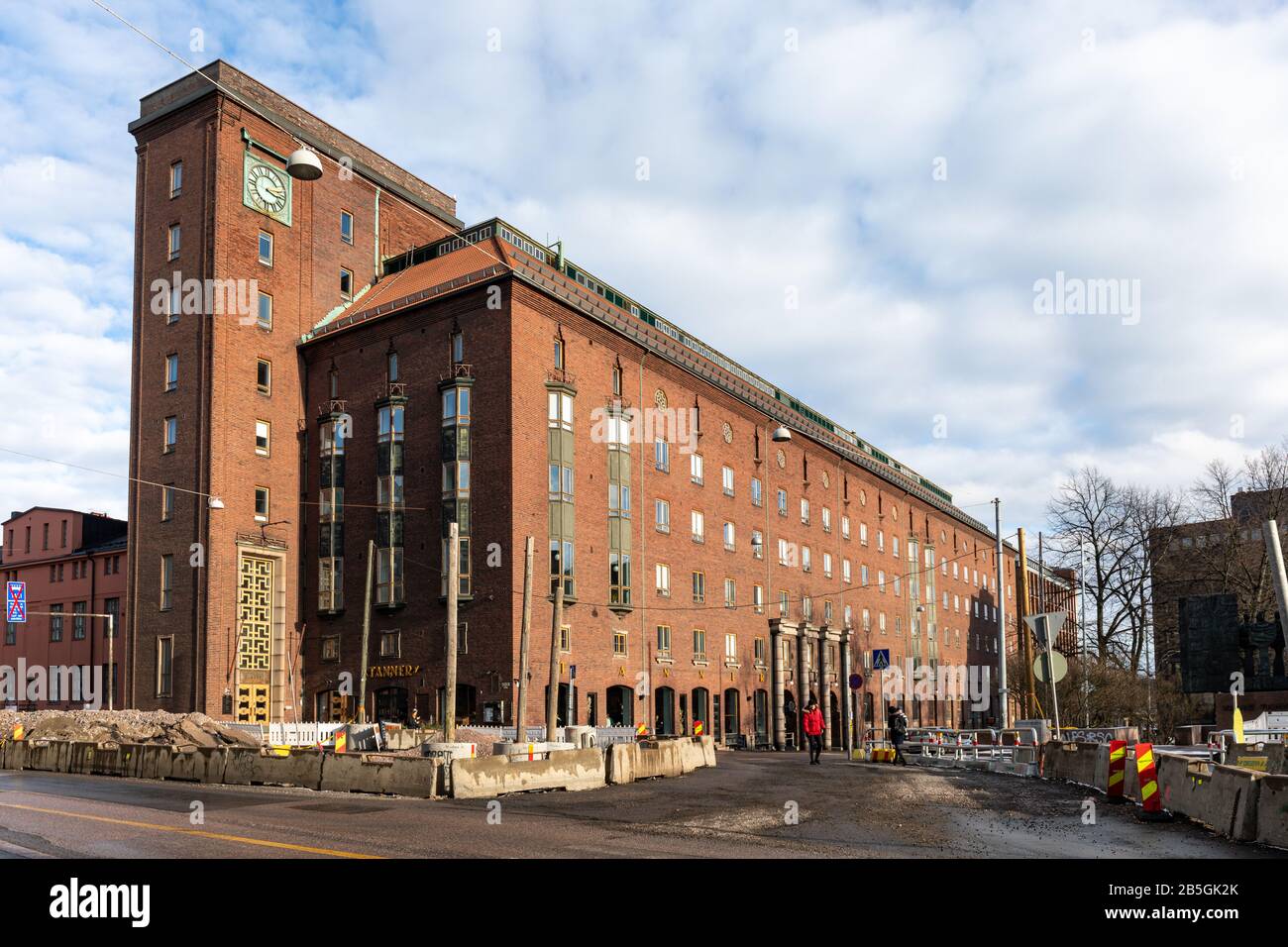 Der so genannte Elanto Block, ehemaliger Hauptsitz der Elanto Retailing Cooperative Organisation in Helsinki, Finnland Stockfoto