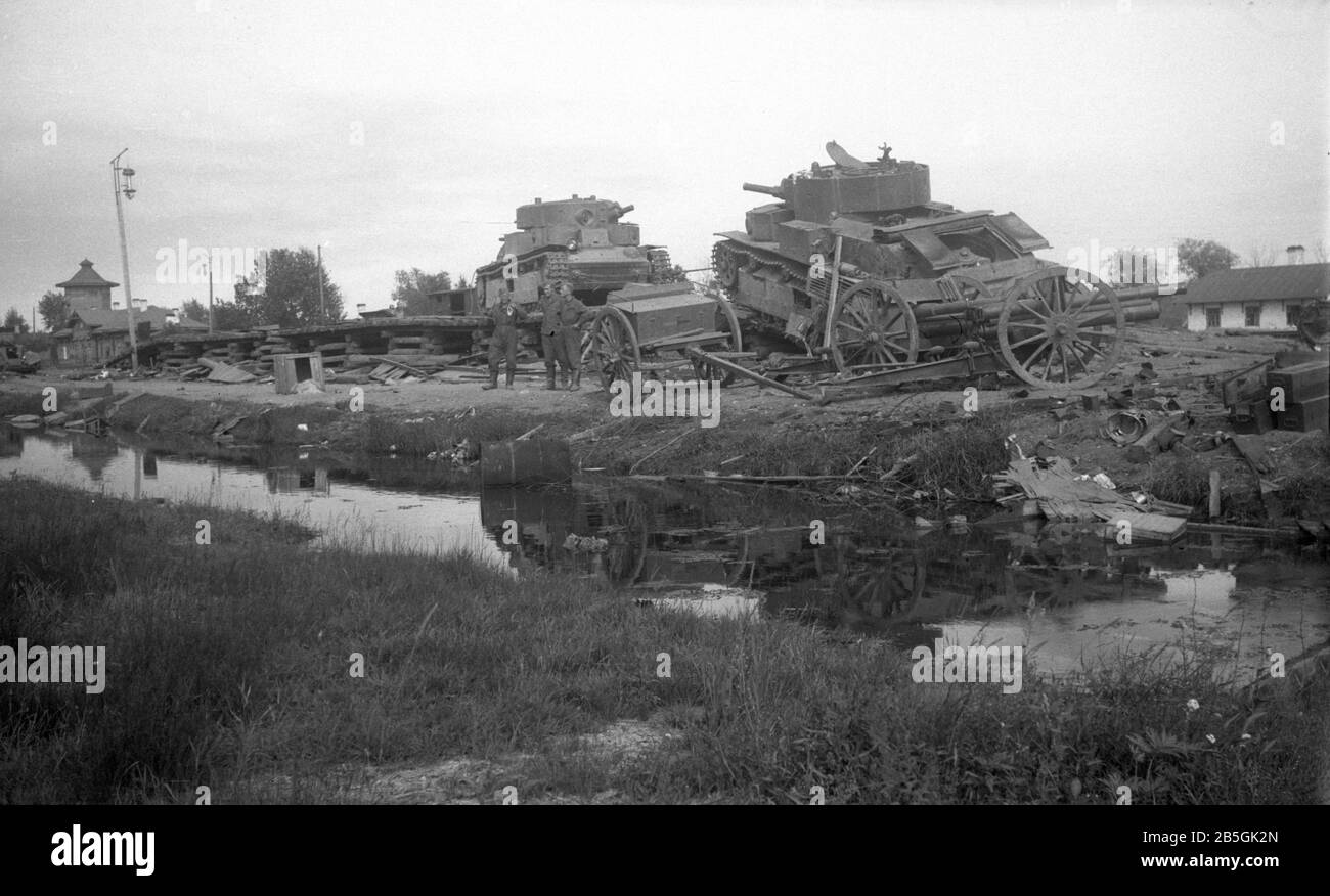 Rote Armee Panzer T-28 / Rote Armee Panzer T28 Stockfoto