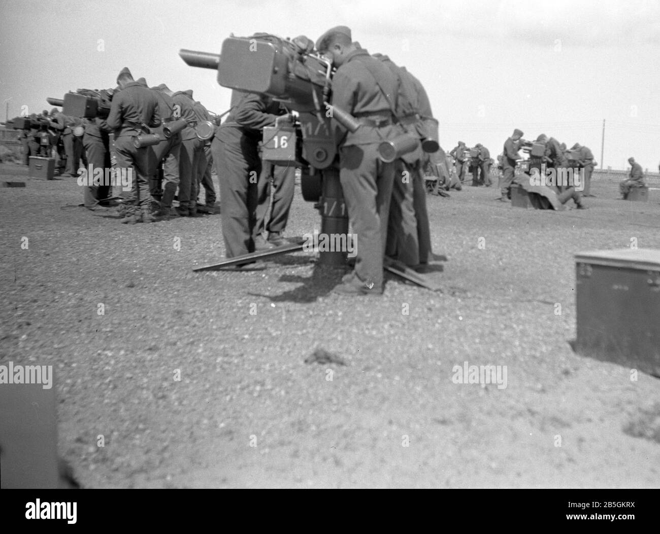 Luftwaffenfernfahrer der Wehrmacht 4 m RH 36 / Reichweitenfinder der deutschen Luftwaffe 4 m Stockfoto