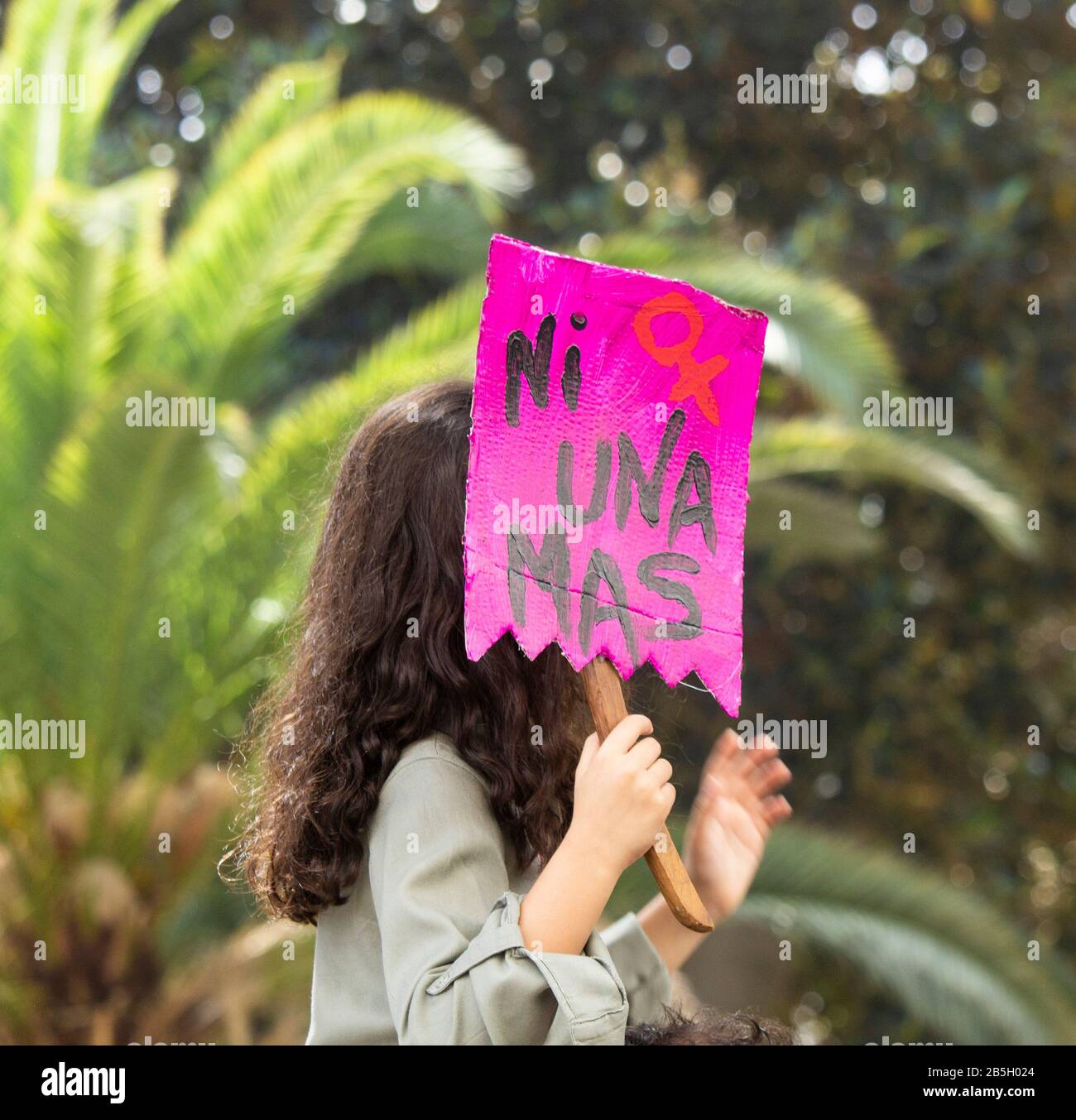 Las Palmas, Gran Canaria, Kanarische Inseln, Spanien. März 2020. Tausende kommen für den Internationalen Frauentag in Las Palmas, der Hauptstadt Gran Canarias, heraus. Kredit: Alan Dawson/Alamy Live News Stockfoto