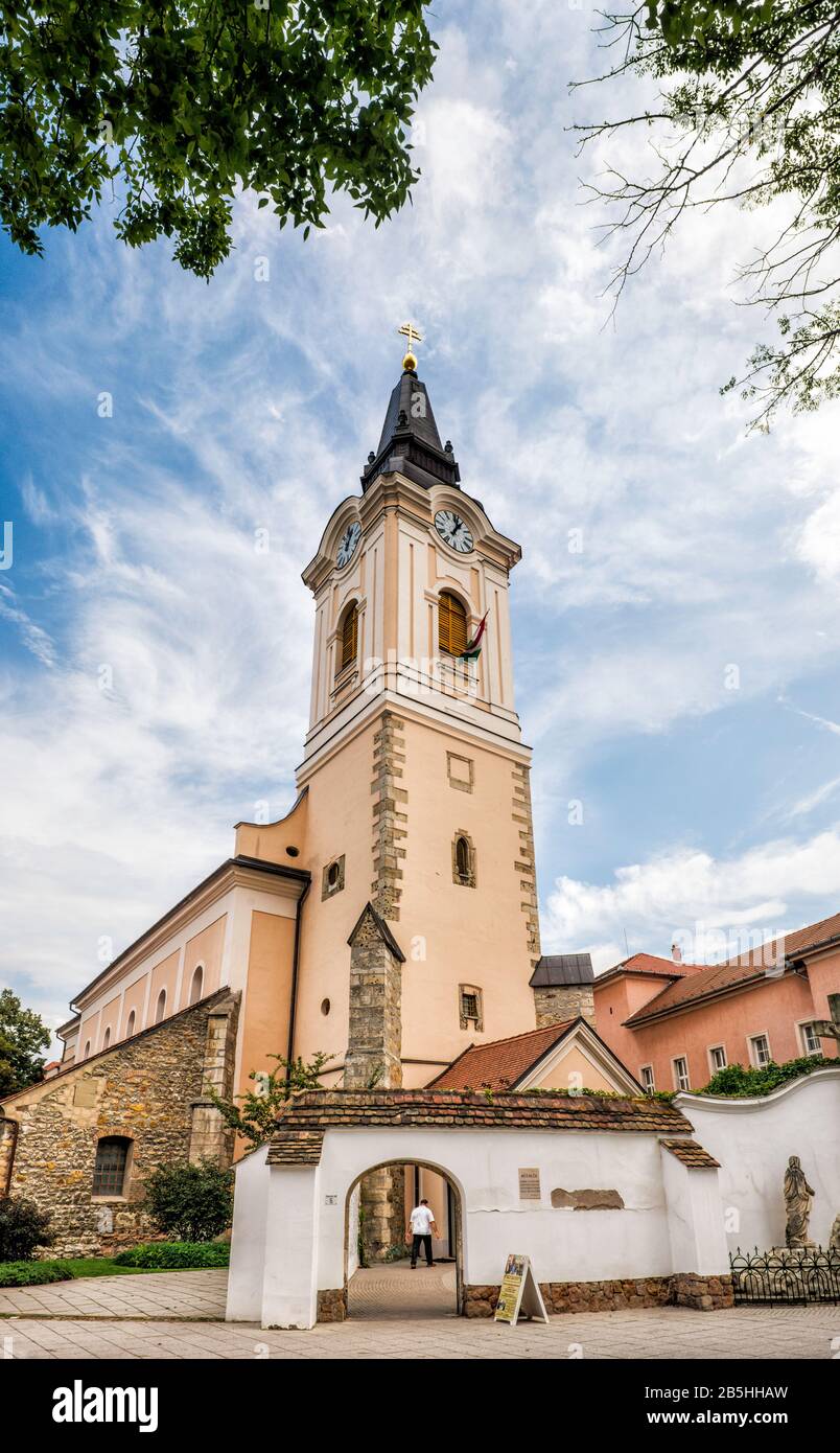 Pflegehilfskräften Kirche des Heiligen Nikolaus in Kecskemet, südlichen ungarischen Tiefebene Region, Bacs-Kiskun Grafschaft, Ungarn Stockfoto