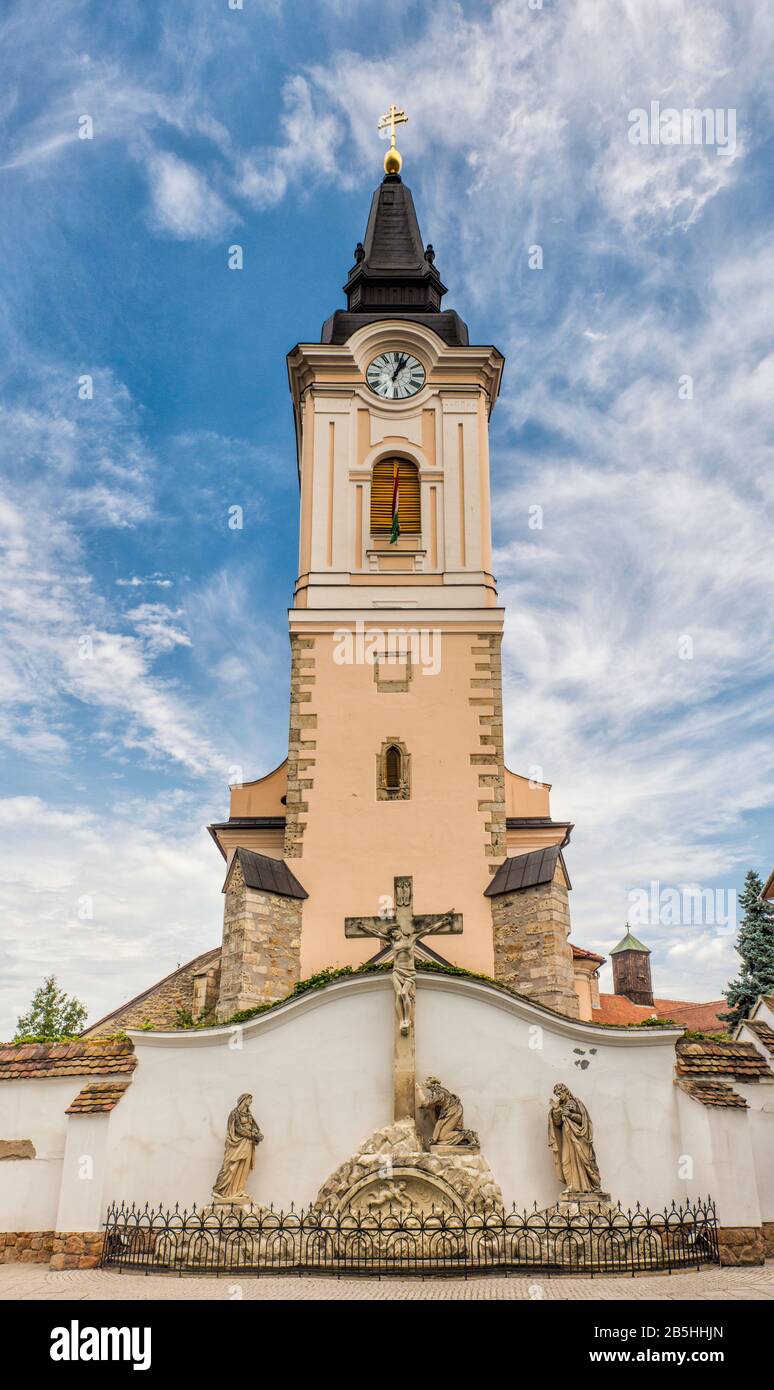 Pflegehilfskräften Kirche des Heiligen Nikolaus in Kecskemet, südlichen ungarischen Tiefebene Region, Bacs-Kiskun Grafschaft, Ungarn Stockfoto