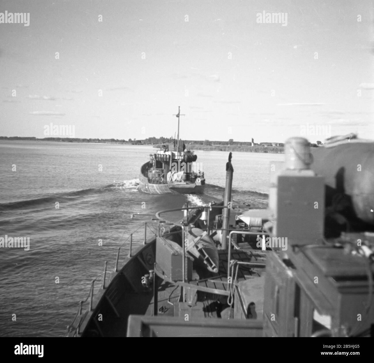 Kriegsfischkutter KFK Deutsche Kriegsmarine / Deutschland Navy war Fishing Cutter Stockfoto