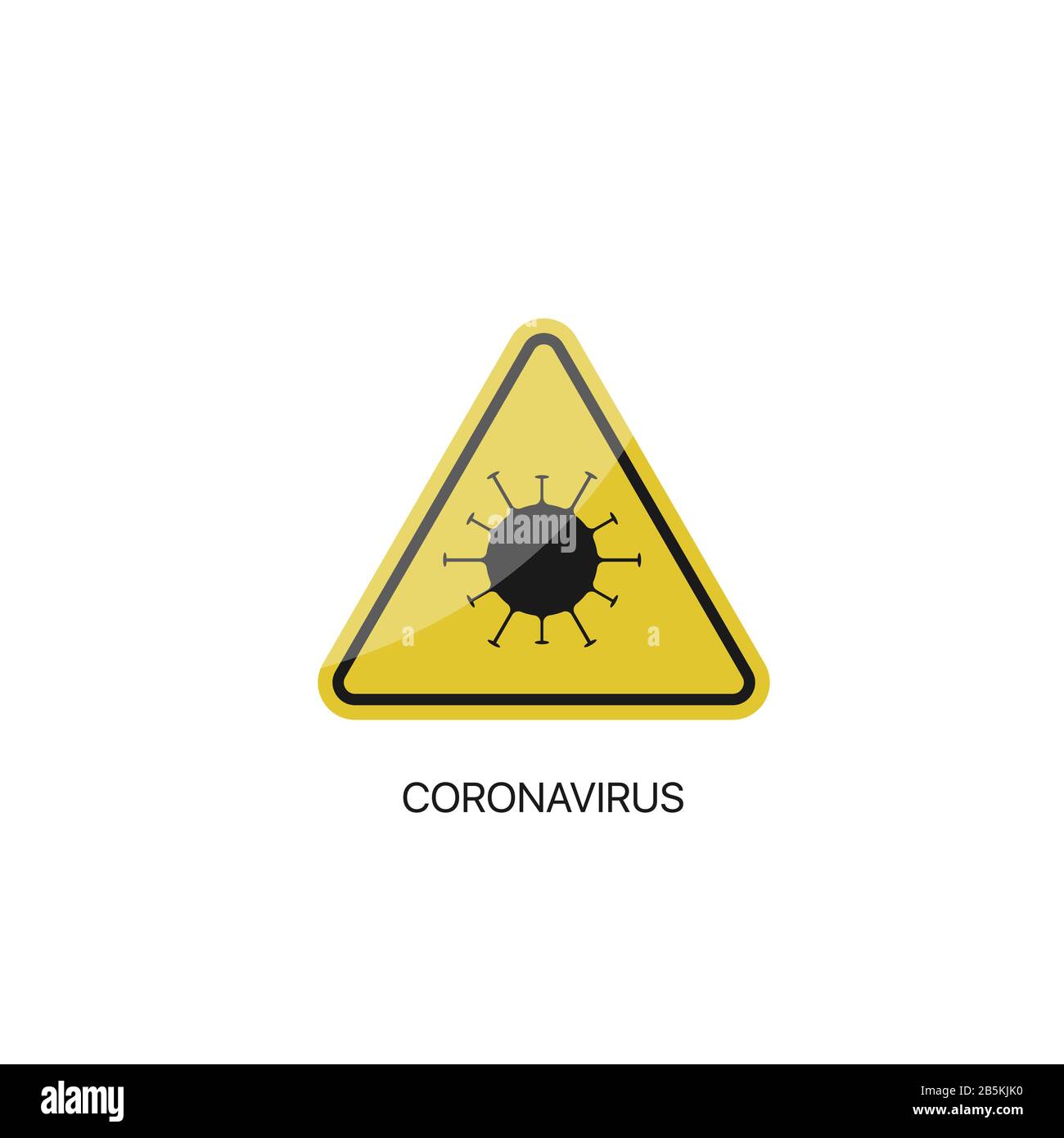 Symbol für den Vektor des Coronavirus-Zeichens Stock Vektor