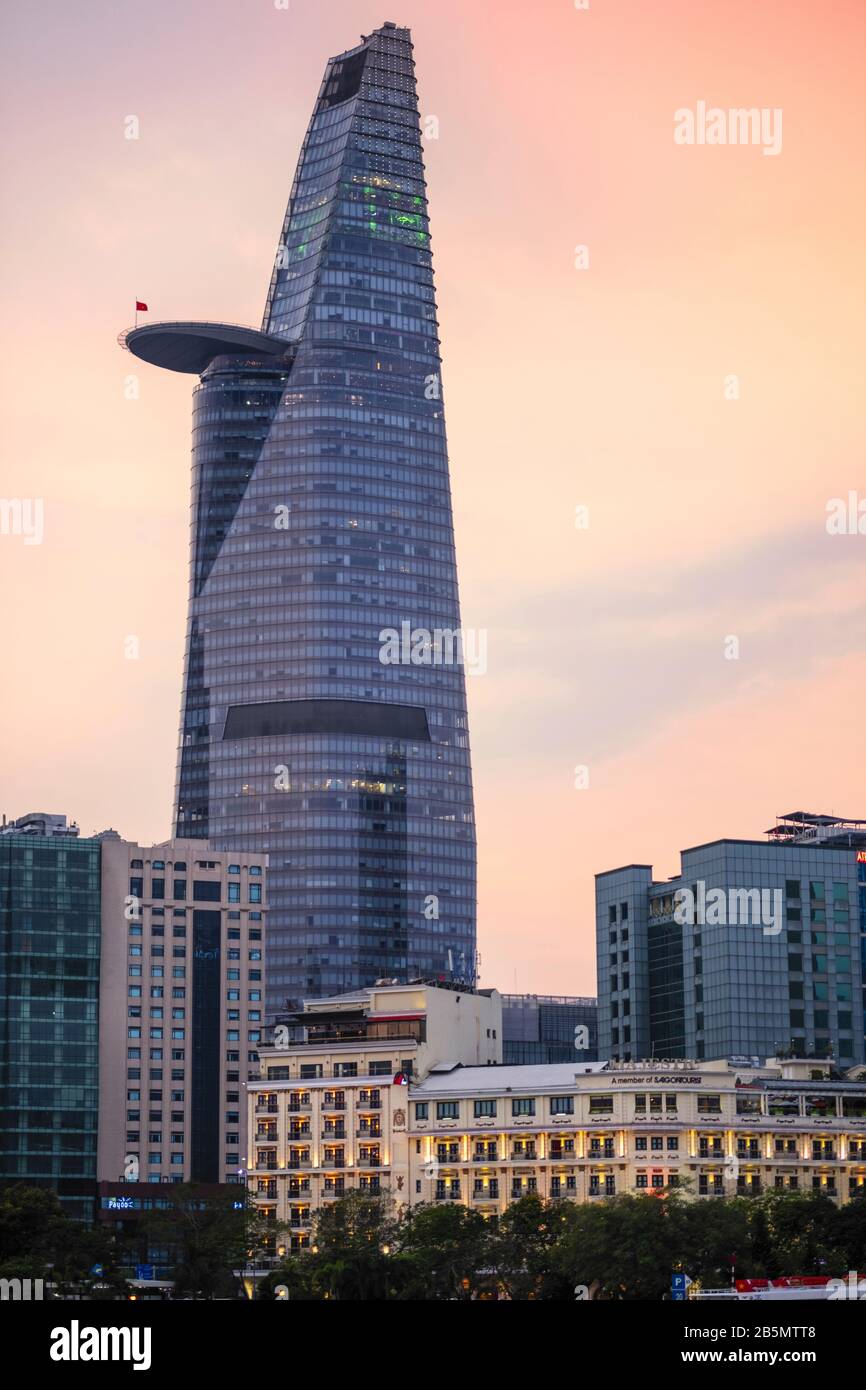Der Bitexco Tower im Distrikt 1 von Ho-Chi-Minh-Stadt, Vietnam Stockfoto