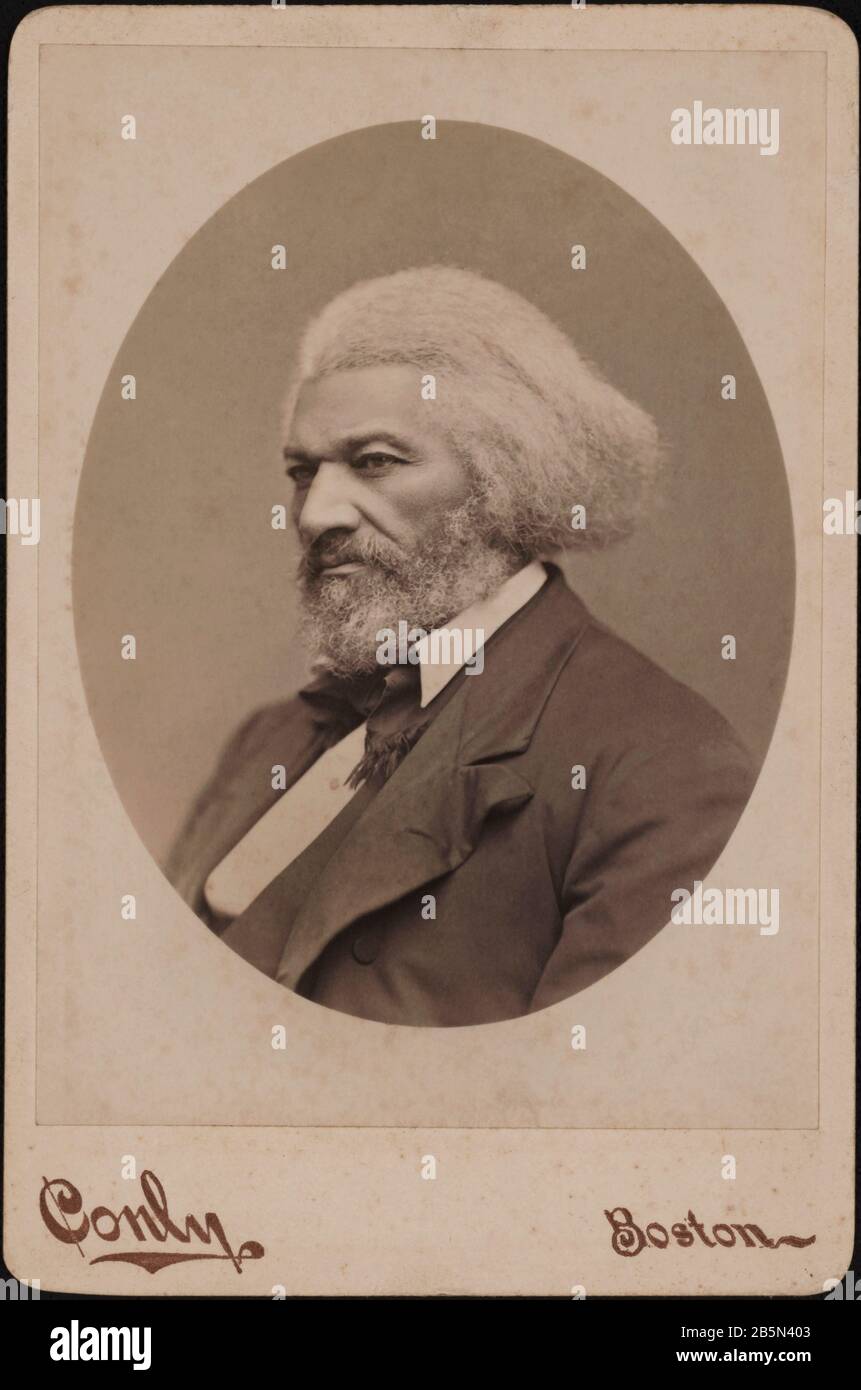Frederick Douglass (18-95), American Social Reformer, Abolitionist und Statesman, Head and Shoulders Portrait, fotografische Reproduktion von C.F. Cnur des Porträts von George Kendall Warren, 1876 Stockfoto