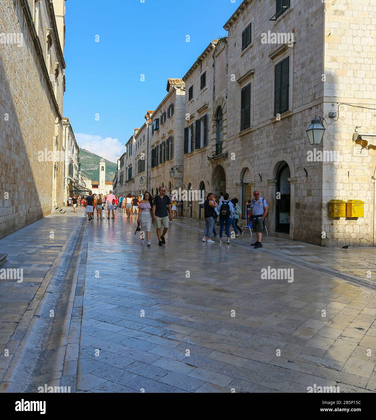Der Stradun, Dubrovnik, Kroatien Stockfoto