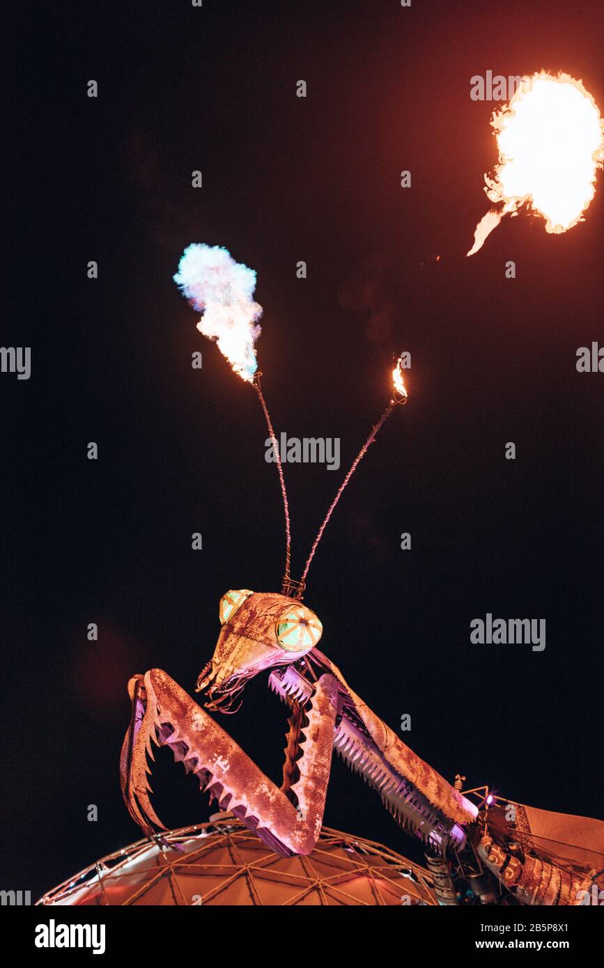 Las Vegas, USA - Januar 2019 Blick Auf Bellagio Hotelbrunnen und Las Vegas Strip Stockfoto