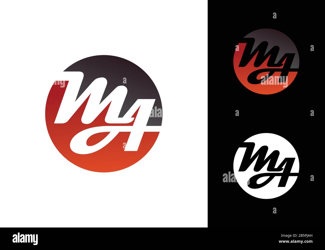 M EINE Vektor-Vorlage für das Design eines MA-Logos, grafisches ...