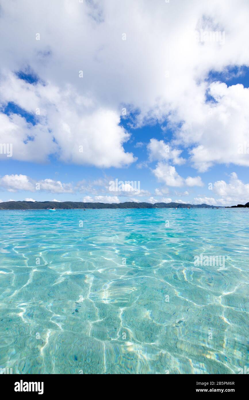 Zamami Beach in Okinawa, Japan, das schönste Meer der Welt Stockfoto