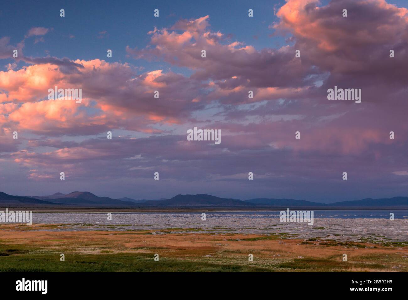 Sonnenuntergang, Mono Lake, Mono Basin National Forest Scenic Area, Inyo National Forest, Kalifornien Stockfoto