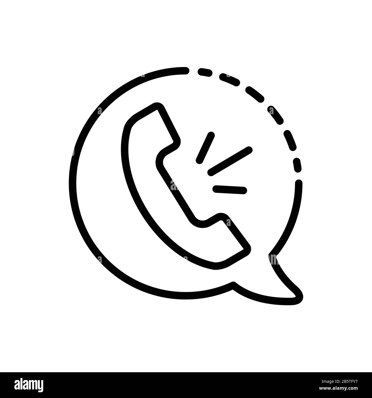 Symbol für Sprachanruf Stock Vektor