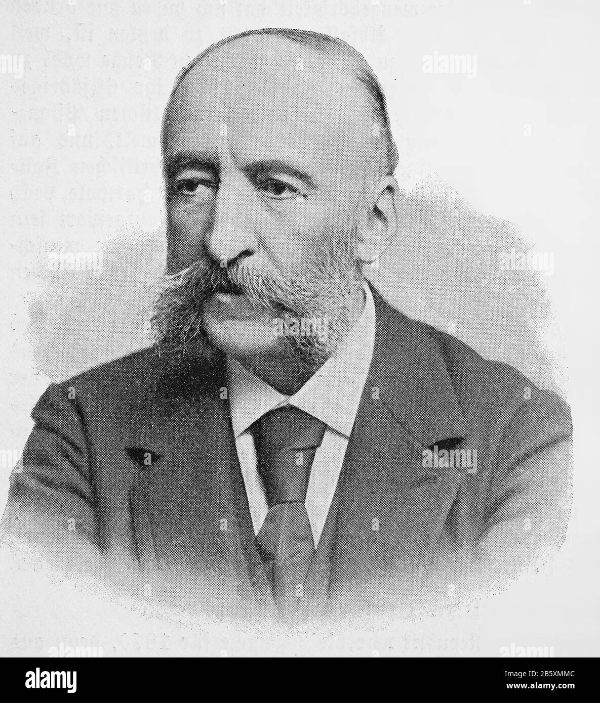 Jules François Camille Ferry, 5. April 1832 - 17. März 1893, war ein französischer Staatsmann und Republikaner/Jules François Camille Ferry, 5. April 1832 - 17. März 1893, war ein fränkischer Staatsmann und Republikaner, historisch, digital verbesserte Wiedergabe eines Originals aus dem 19. Jahrhundert / Digitale Produktion einer Originalanlage aus dem 19. Jahrhuntert, Stockfoto