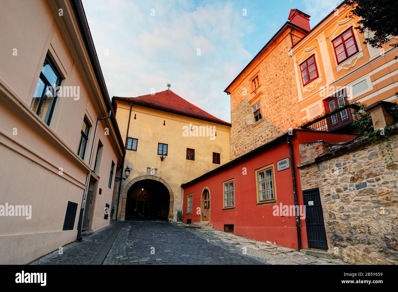 Zagreb - Altes Fortress Gate Stockfoto