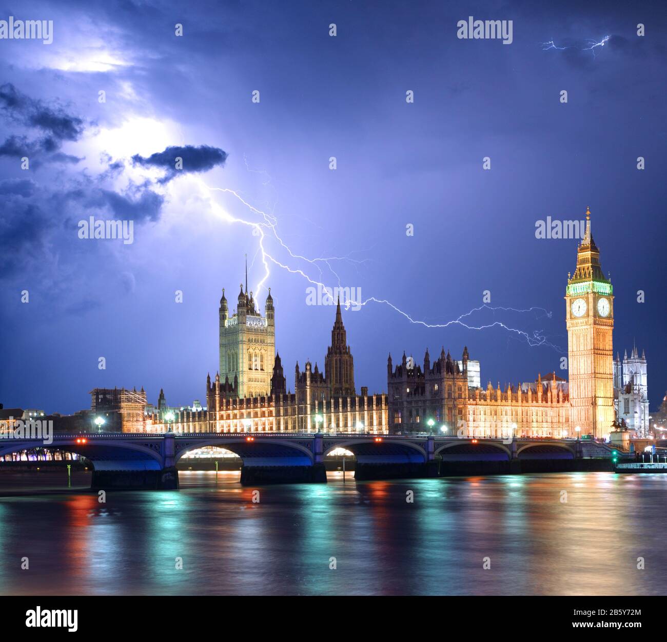 Big Ben und die Houses of Parliament, London, UK Stockfoto