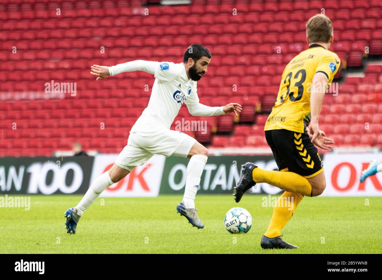 Kopenhagen, Dänemark, 08. März 2020. Michael Santos (18.) vom FC Kopenhagen beim 3F-Superliga-Spiel zwischen dem FC Kopenhagen und dem AC Horsens bei Telia parken. (Foto: Gonzales Foto - Dejan Obretkovic). Stockfoto