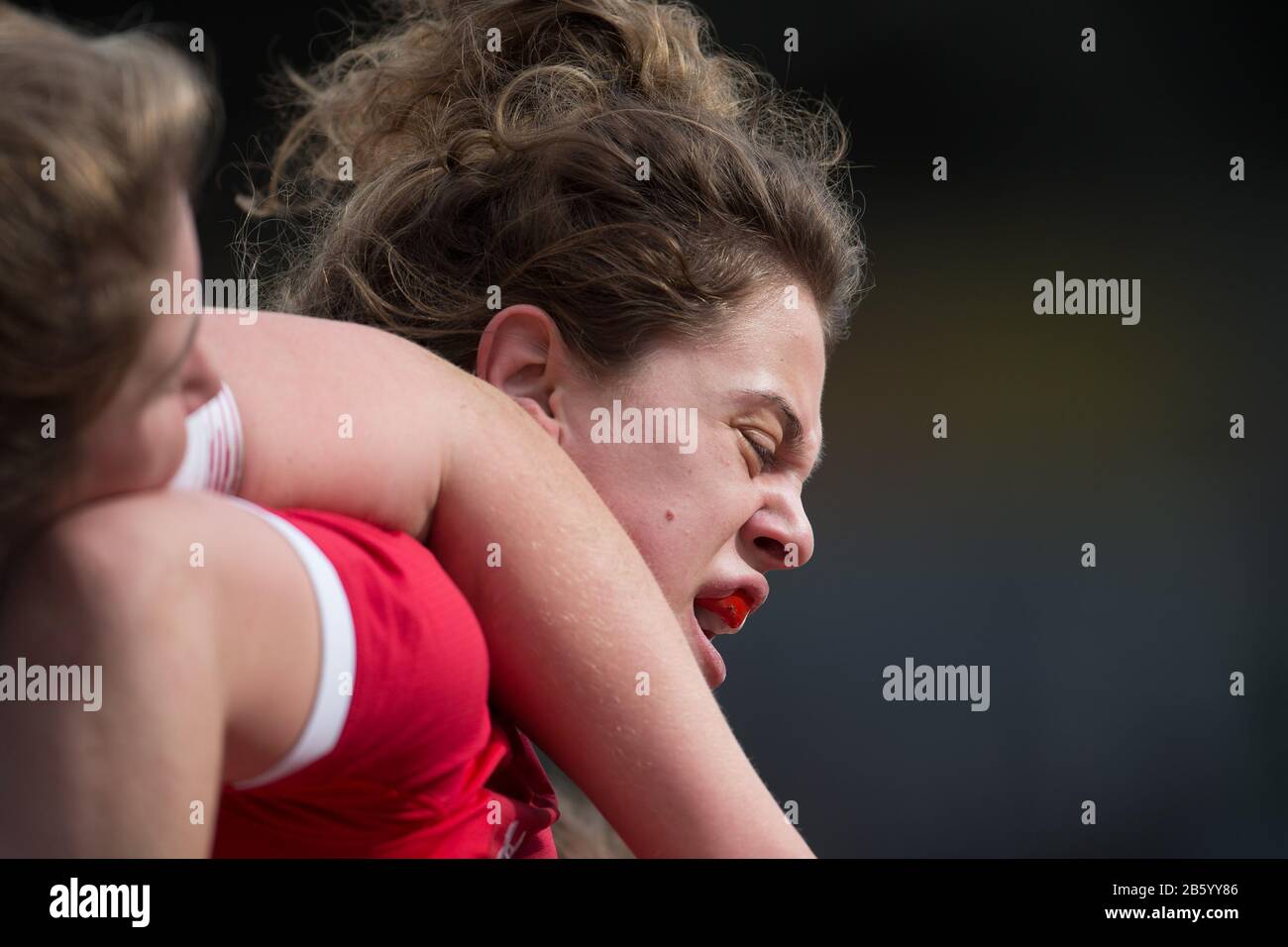 London, Großbritannien. März 2020. Natalia John (Wales, 5). Vierter Spieltag des Rugby-Turniers Six Nations 2020 Der Frauen; England - Wales am 7. März 2020 in London. Credit: Jürgen Kessler / dpa / Alamy Live News Stockfoto