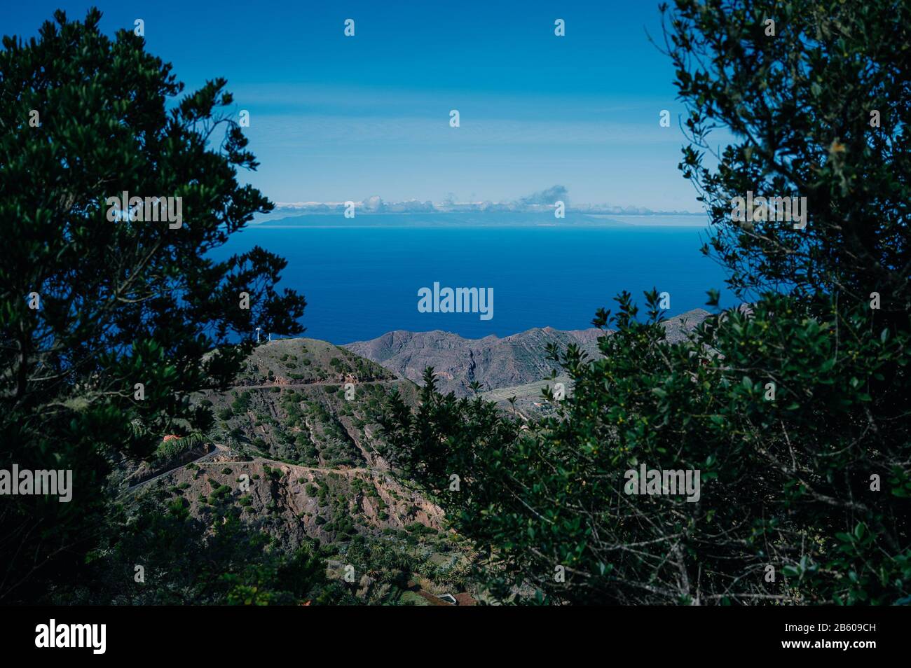 Blick auf die Insel von La Gomera Stockfoto