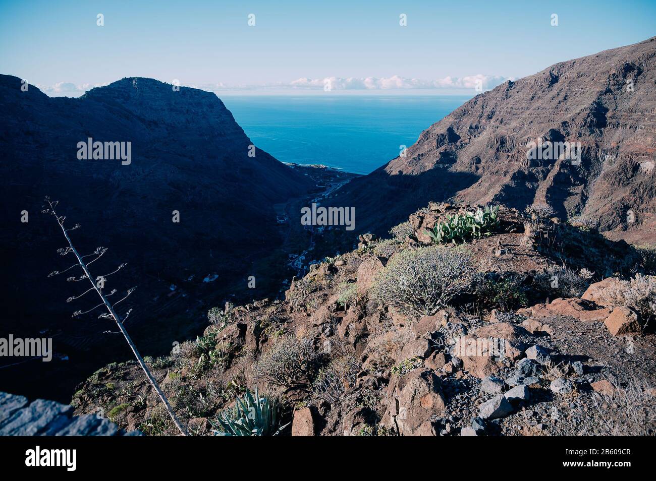 Valle Gran Rey, La Gomera Stockfoto